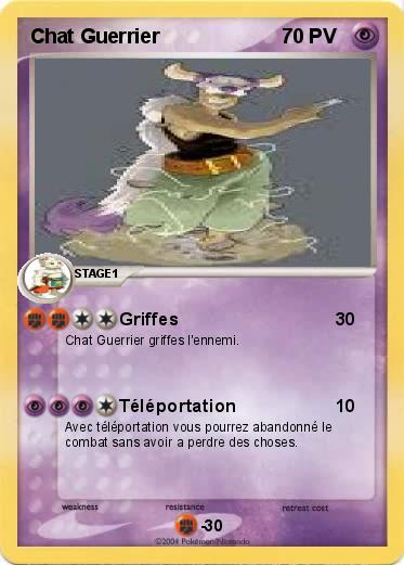 Pokemon Chat Guerrier