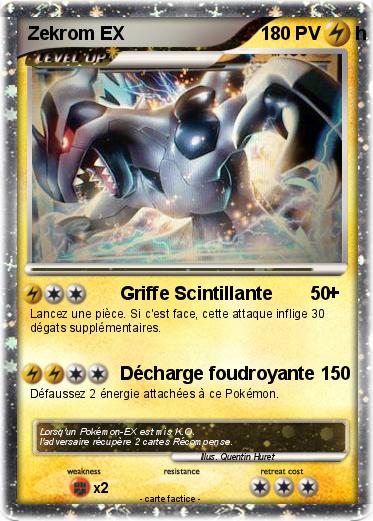 Pokemon Zekrom EX                                             h