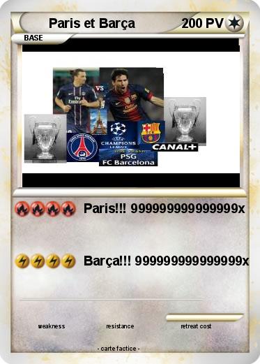 Pokemon Paris et Barça