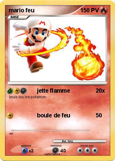 Pokemon mario feu