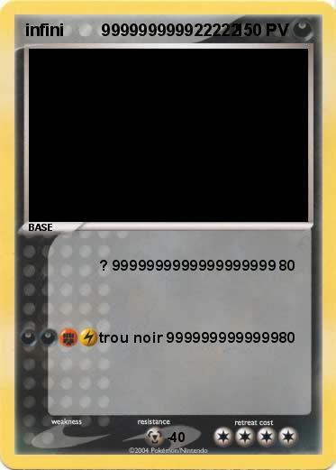 Pokemon infini        999999999922222