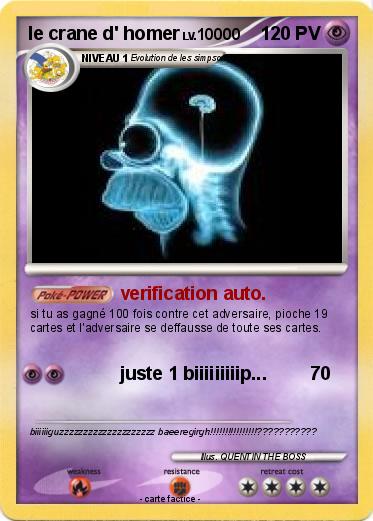Pokemon le crane d' homer