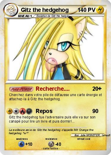 Pokemon Gitz the hedgehog