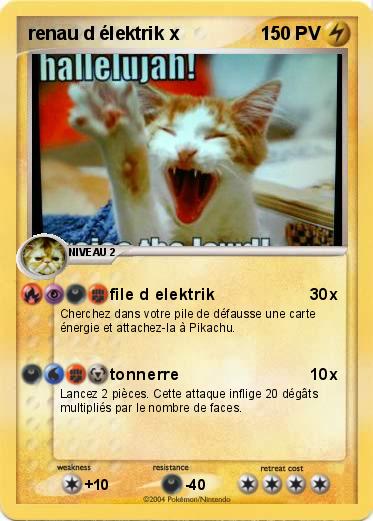 Pokemon renau d élektrik x
