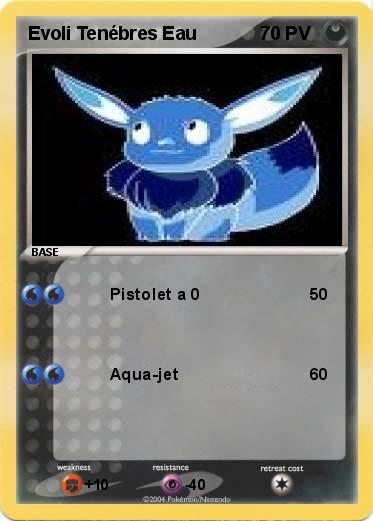 Pokemon Evoli Tenébres Eau