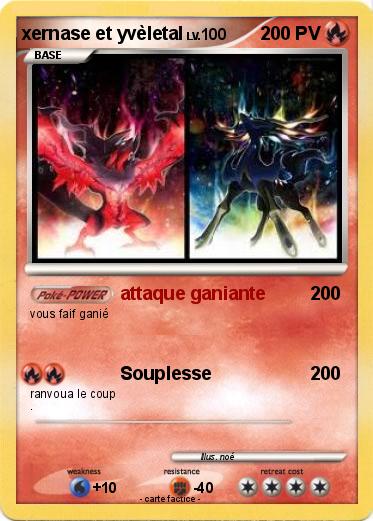 Pokemon xernase et yvèletal