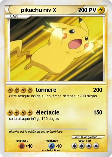 Pokemon pikachu niv X