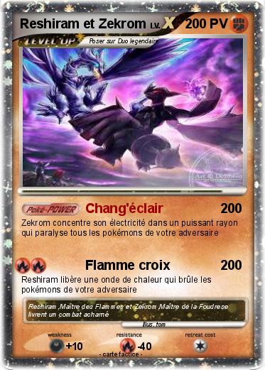 Pokemon Reshiram et Zekrom