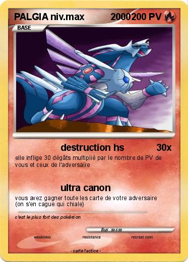 Pokemon PALGIA niv.max          2000