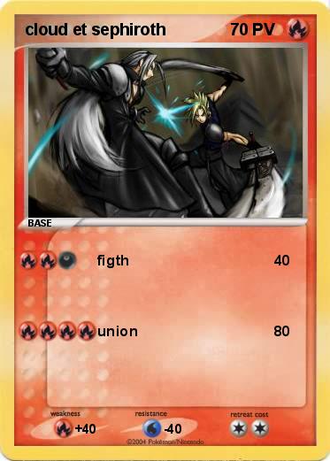 Pokemon cloud et sephiroth 
