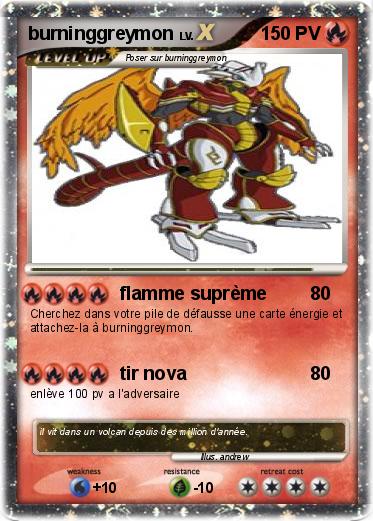 Pokemon burninggreymon