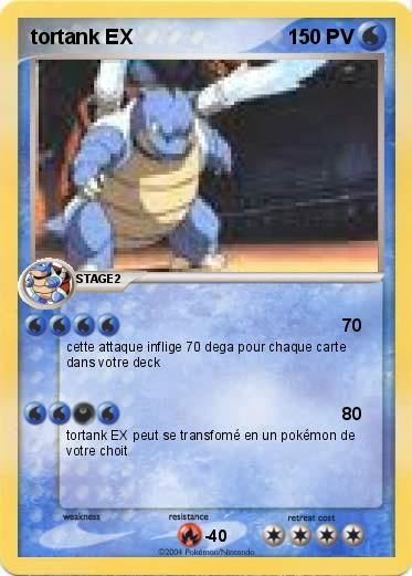 Pokemon tortank EX