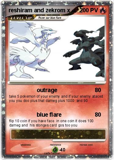 Pokemon reshiram and zekrom x