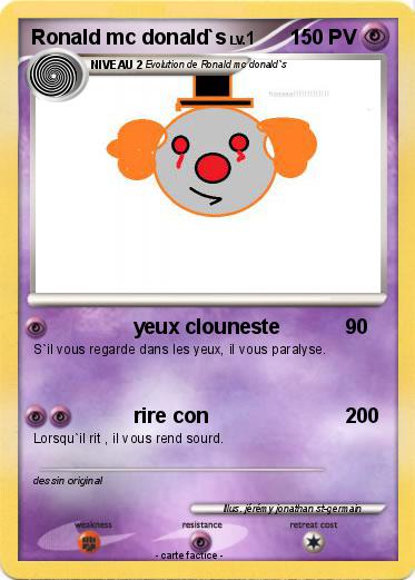 Pokemon Ronald mc donald`s