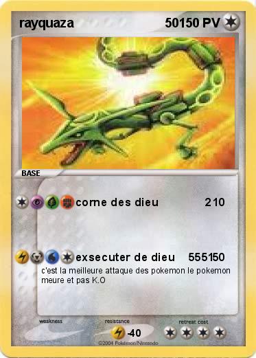Pokemon rayquaza                          50