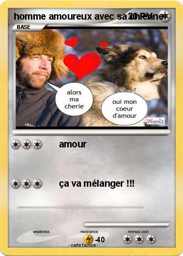 Pokemon homme amoureux avec sa chienne