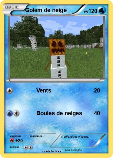 Pokemon Golem de neige