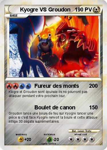 Pokemon Kyogre VS Groudon