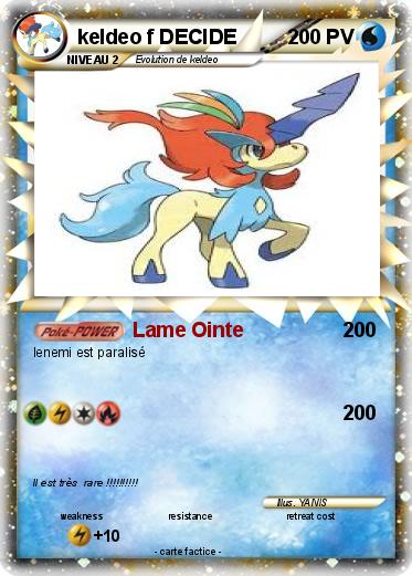 Pokemon keldeo f DECIDE