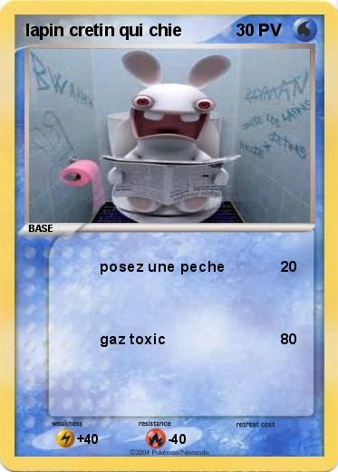 Pokemon lapin cretin qui chie