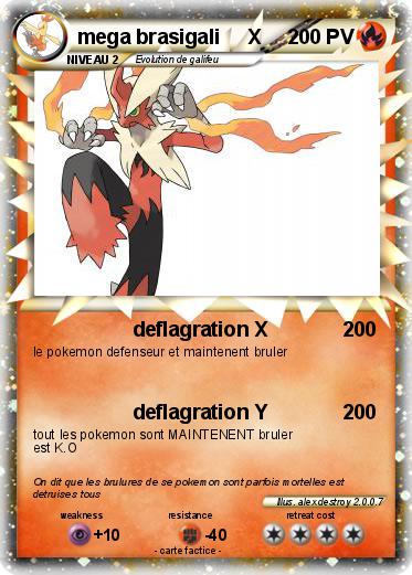 Pokemon mega brasigali     X