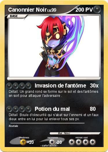 Pokemon Canonnier Noir