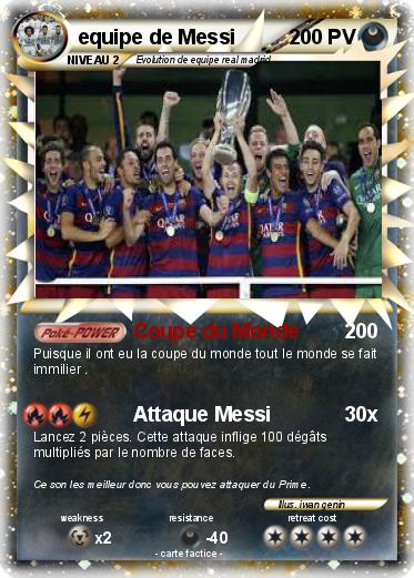 Pokemon equipe de Messi