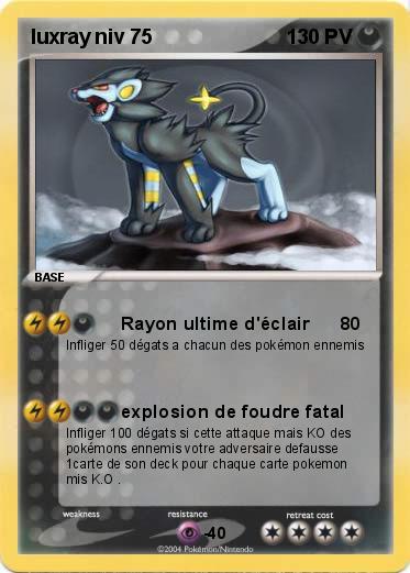 Pokemon luxray niv 75