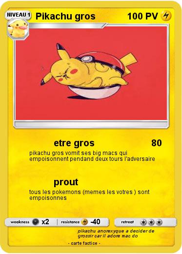 Pokemon Pikachu gros