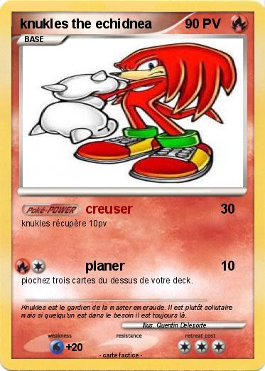 Pokemon knukles the echidnea