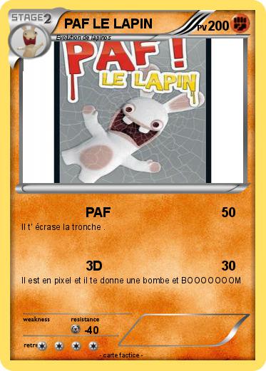 Pokemon PAF LE LAPIN