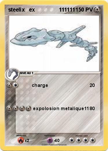Pokemon steelix   ex                111111 