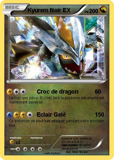 Pokemon Kyurem Noir EX