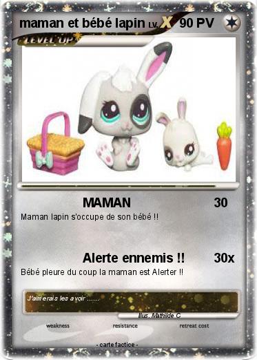 Pokemon maman et bébé lapin