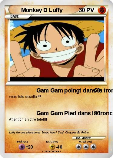 Pokemon Monkey D Luffy