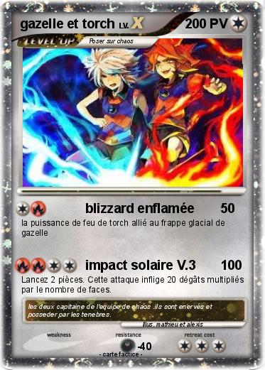 Pokemon gazelle et torch