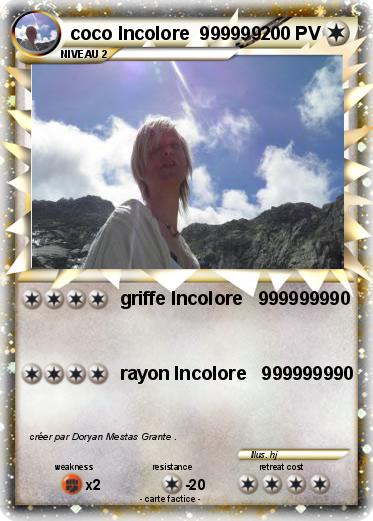 Pokemon coco Incolore  999999