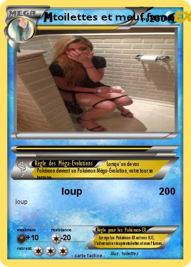 Pokemon toilettes et meuf fume