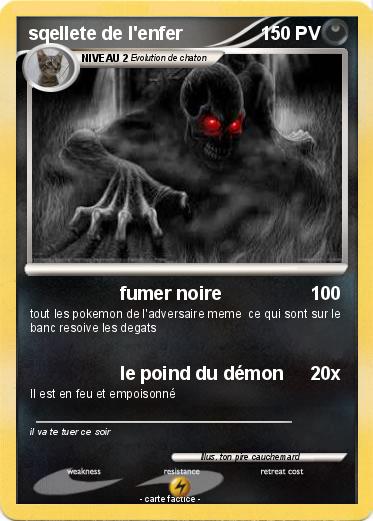 Pokemon sqellete de l'enfer