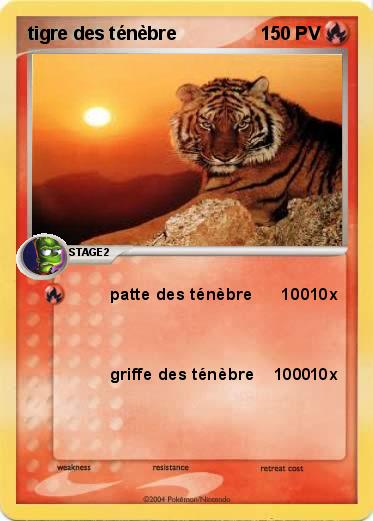 Pokemon tigre des ténèbre