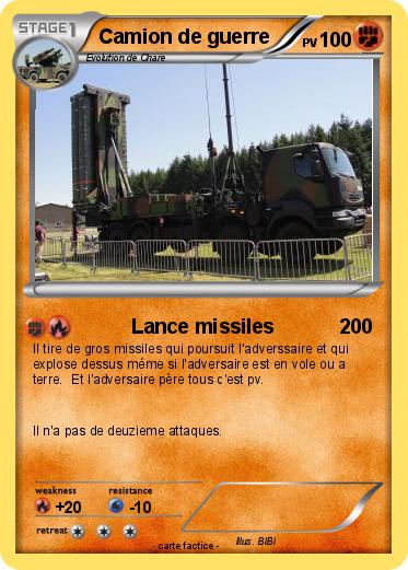 Pokemon Camion de guerre