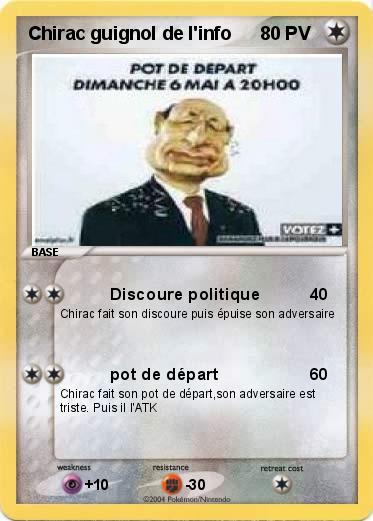 Pokemon Chirac guignol de l'info