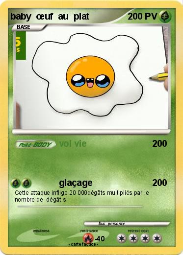 Pokemon baby  œuf  au  plat