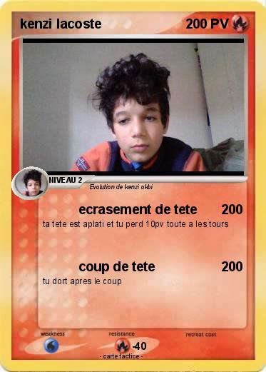 Pokemon kenzi lacoste