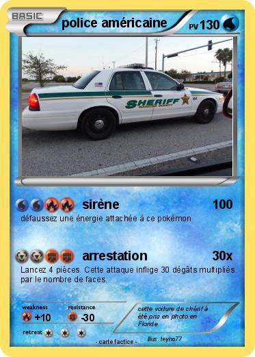Pokemon police américaine