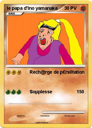 Pokemon le papa d'Ino yamanaka