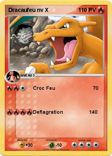 Pokemon Dracaufeu nv X