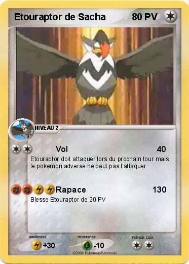 Pokemon Etouraptor de Sacha