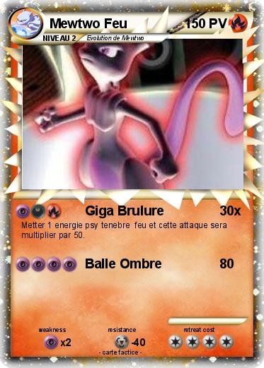 Pokemon Mewtwo Feu
