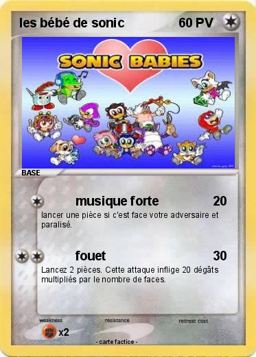 Pokemon les bébé de sonic